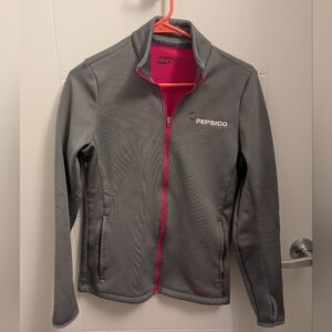 Pepsi Women's Gray Nike Jacket with Pink Accents